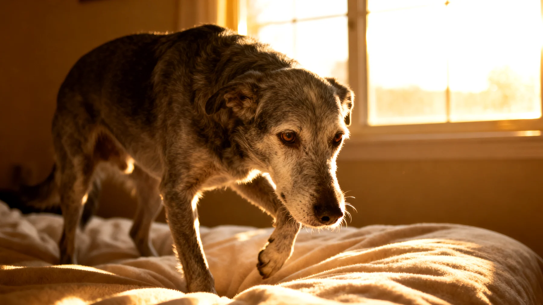 Ältere Hunde leiden häufig unter Gelenkschmerzen und Arthritis, was ihre Beweglichkeit einschränkt und ihre Lebensqualität beeinträchtigt"