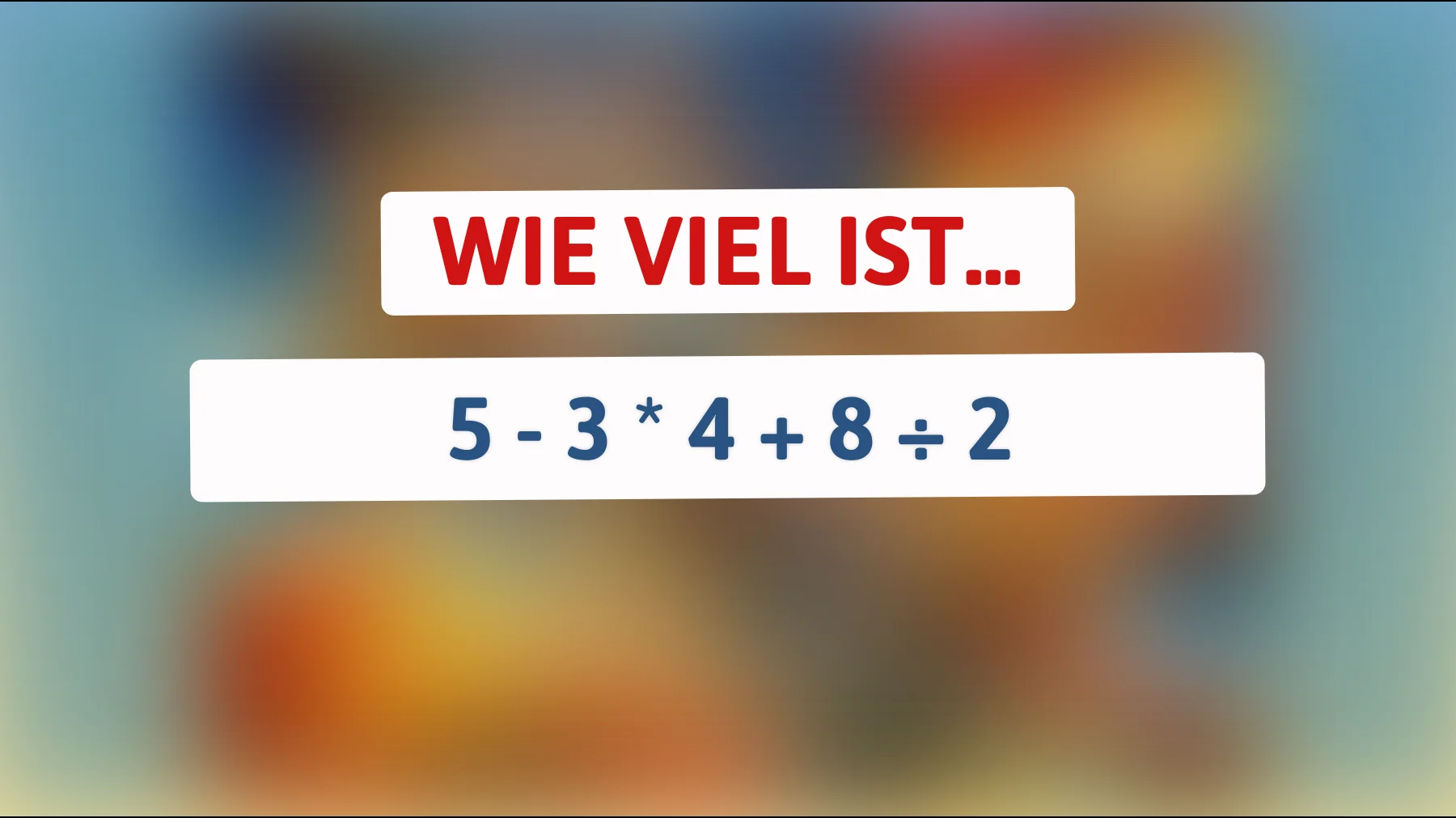 Nur 1% der Menschen können die Lösung dieses Mathematikrätsels herausfinden: Bist du schlau genug?"