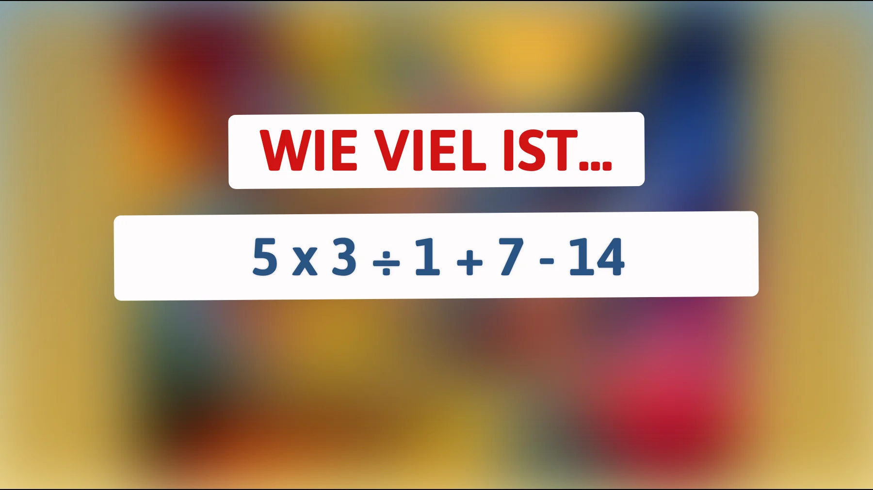 Nur 1% können dieses Mathe-Rätsel sofort lösen – bist du einer von ihnen?"